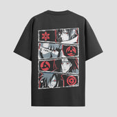 Playera urbana de anime y gaming ExtraLife MX, corte Standard Fit unisex ligero y transpirable en color Deep Black y Pure White, ropa de uso diario para gym y casual.