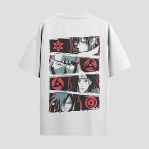 Playera urbana de anime y gaming ExtraLife MX, corte Standard Fit unisex ligero y transpirable en color Deep Black y Pure White, ropa de uso diario para gym y casual.
