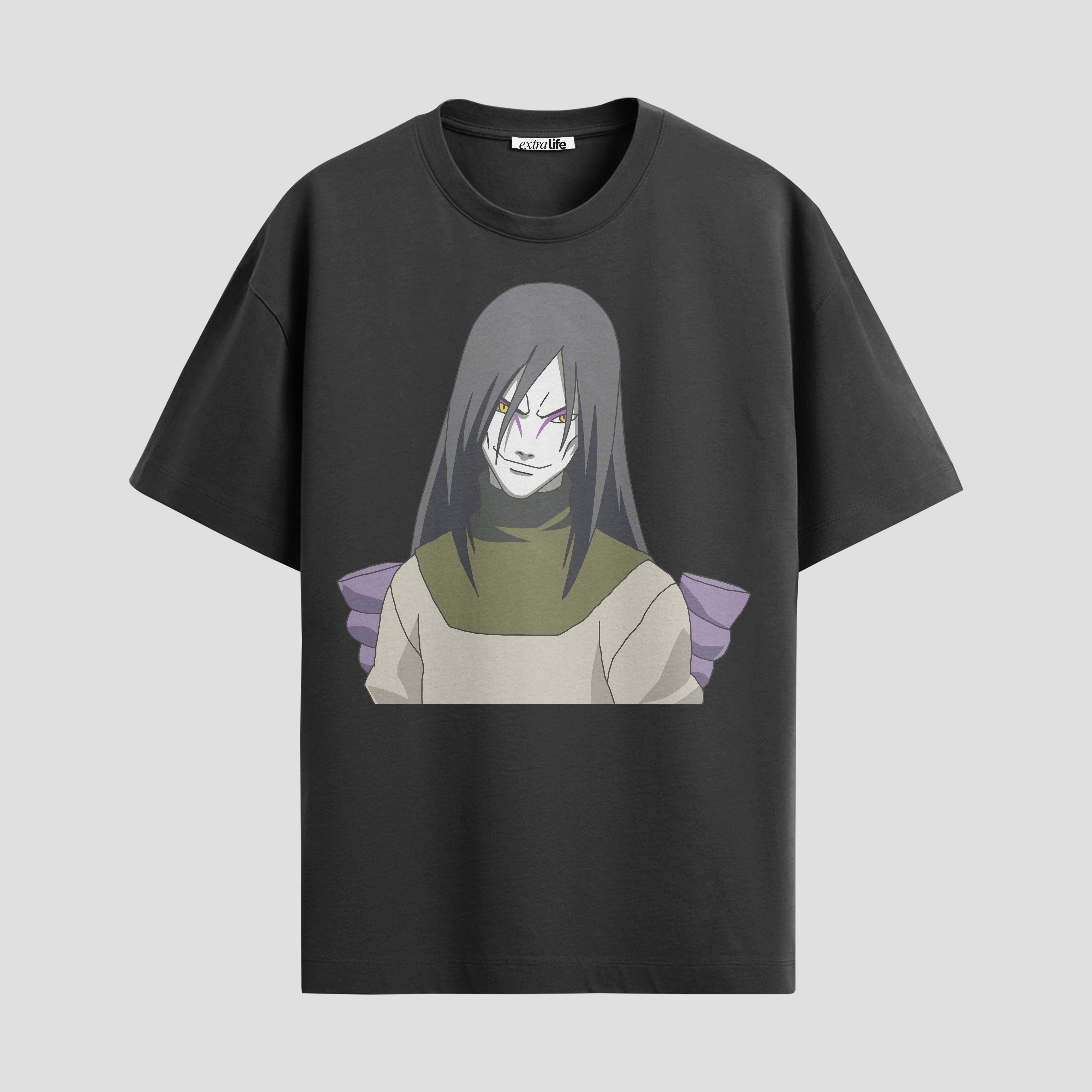Playera urbana de anime y gaming ExtraLife MX, corte Standard Fit unisex ligero y transpirable en color Deep Black y Pure White, ropa de uso diario para gym y casual.