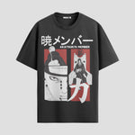 Playera urbana de anime y gaming ExtraLife MX, corte Standard Fit unisex ligero y transpirable en color Deep Black y Pure White, ropa de uso diario para gym y casual.