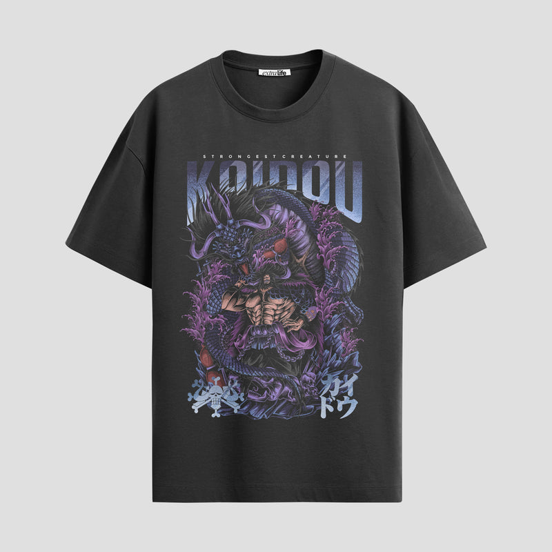 Playera urbana de anime y gaming ExtraLife MX, corte Standard Fit unisex ligero y transpirable en color Deep Black y Pure White, ropa de uso diario para gym y casual.