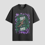 Playera urbana de anime y gaming ExtraLife MX, corte Standard Fit unisex ligero y transpirable en color Deep Black y Pure White, ropa de uso diario para gym y casual.