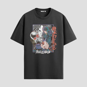 Playera urbana de anime y gaming ExtraLife MX, corte Standard Fit unisex ligero y transpirable en color Deep Black y Pure White, ropa de uso diario para gym y casual.