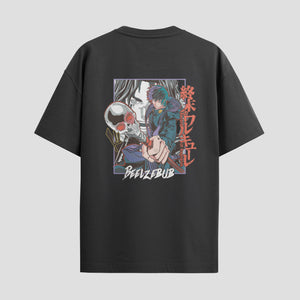Playera urbana de anime y gaming ExtraLife MX, corte Standard Fit unisex ligero y transpirable en color Deep Black y Pure White, ropa de uso diario para gym y casual.