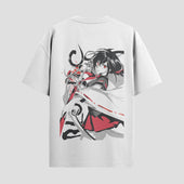 Playera urbana de anime y gaming ExtraLife MX, corte Standard Fit unisex ligero y transpirable en color Deep Black y Pure White, ropa de uso diario para gym y casual.