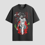 Playera urbana de anime y gaming ExtraLife MX, corte Standard Fit unisex ligero y transpirable en color Deep Black y Pure White, ropa de uso diario para gym y casual.