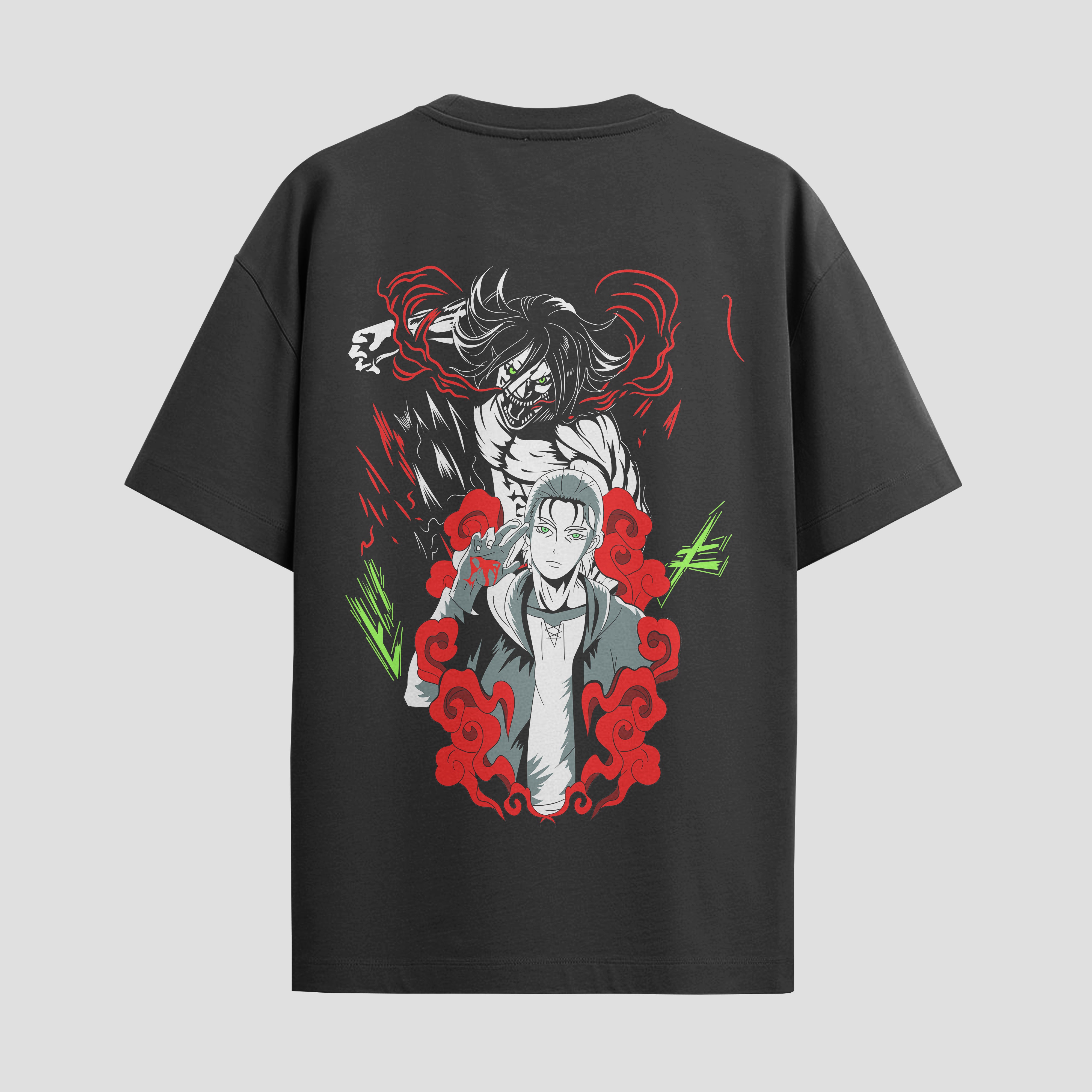 Playera urbana de anime y gaming ExtraLife MX, corte Standard Fit unisex ligero y transpirable en color Deep Black y Pure White, ropa de uso diario para gym y casual.