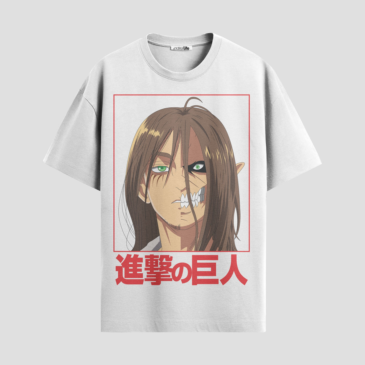 Playera urbana de anime y gaming ExtraLife MX, corte Classic Premium unisex ligero y transpirable en color Deep Black y Pure White, ropa de uso diario para gym y casual.