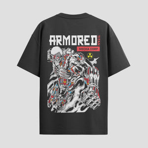 Playera urbana de anime y gaming ExtraLife MX, corte Standard Fit unisex ligero y transpirable en color Deep Black y Pure White, ropa de uso diario para gym y casual.