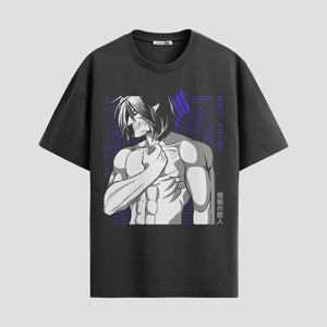 Playera urbana de anime y gaming ExtraLife MX, corte Standard Fit unisex ligero y transpirable en color Deep Black y Pure White, ropa de uso diario para gym y casual.