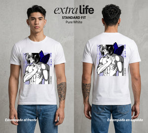 Mas Alla del Muro | Attack On Titan Eren Titan #04852 - Playera Standard Fit | Pure White - Foto en modelo