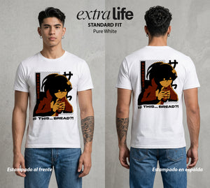 Mas Alla del Muro | La Cazadora #04873 - Playera Standard Fit | Pure White - Foto en modelo