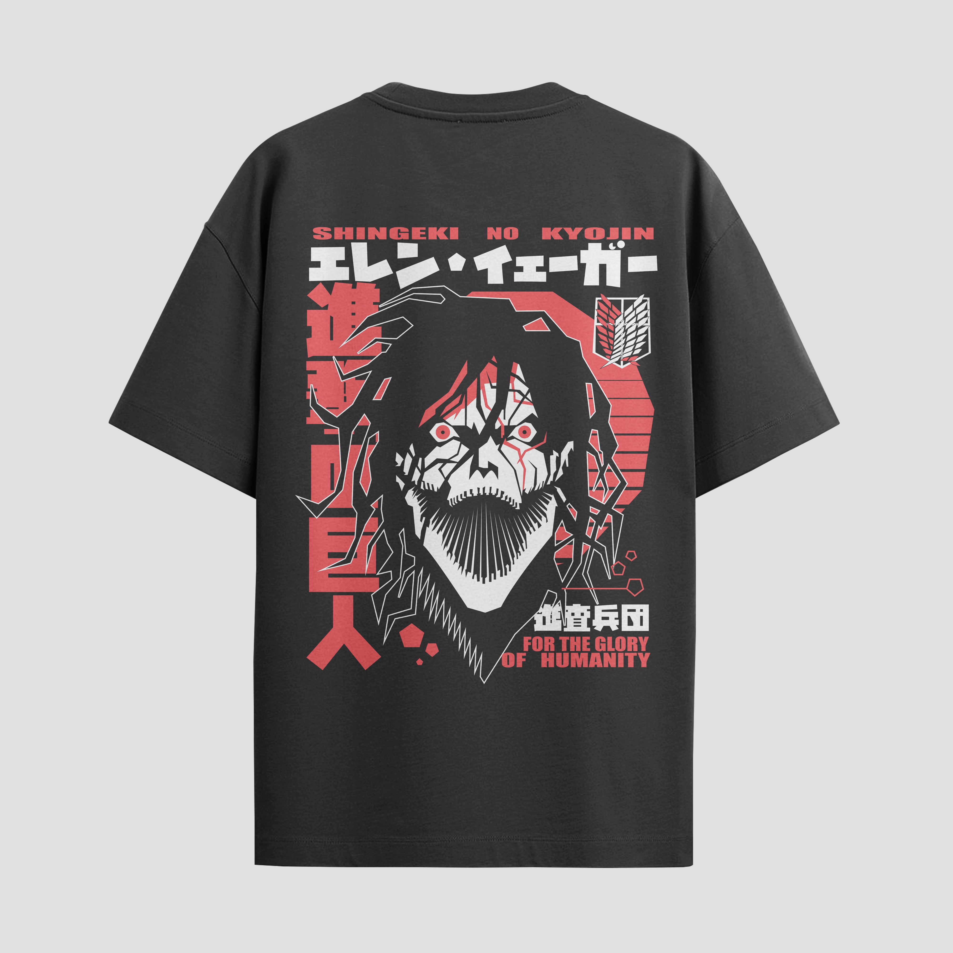 Playera urbana de anime y gaming ExtraLife MX, corte Standard Fit unisex ligero y transpirable en color Deep Black y Pure White, ropa de uso diario para gym y casual.