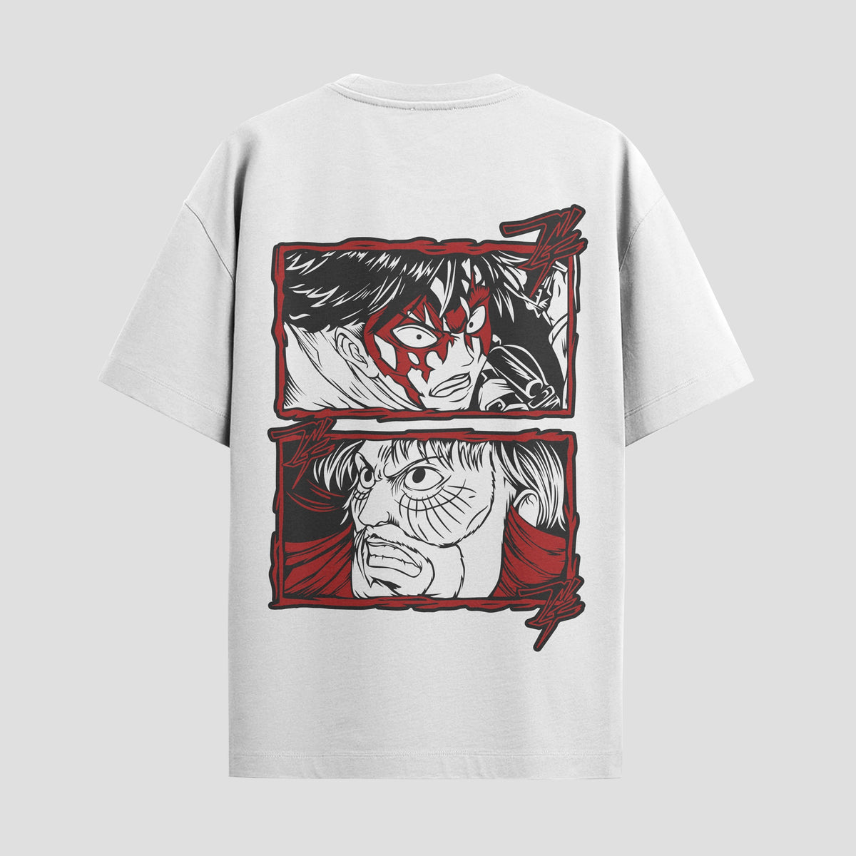 Playera urbana de anime y gaming ExtraLife MX, corte Classic Premium unisex ligero y transpirable en color Deep Black y Pure White, ropa de uso diario para gym y casual.