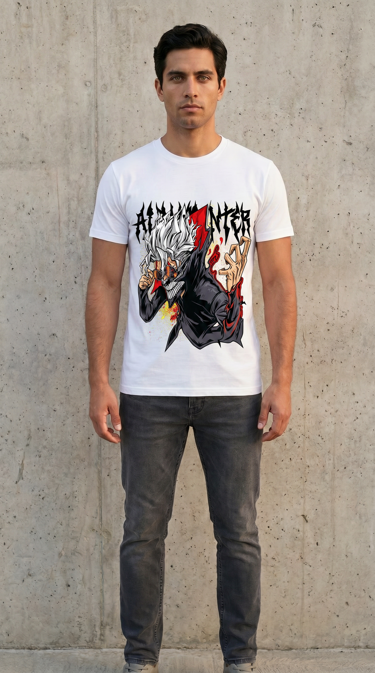 Playera urbana de anime y gaming ExtraLife MX, corte Standard Fit unisex ligero y transpirable en color Deep Black y Pure White, ropa de uso diario para gym y casual.